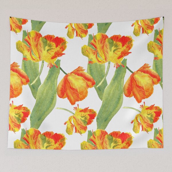 Item preview, Watercolor Parrot Tulips designed and sold by Juliet Chase.