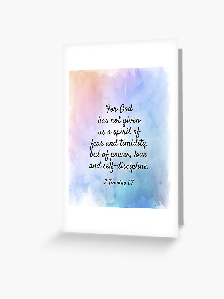 Power, Love & Self-discipline {Card} Power, Love & Self-discipline {Card}
