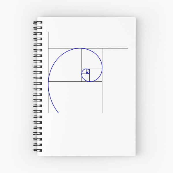 Aperçu de l'œuvre Spirale dorée, spirale de Fibonacci créée et vendue par the-elements.
