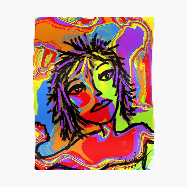 Rainbow Girl by Julie Everhart Poster