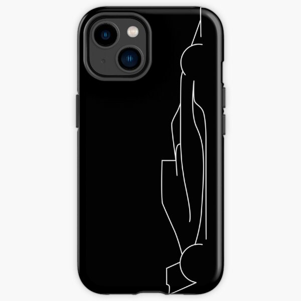 Profil de voiture vertical noir Coque antichoc iPhone