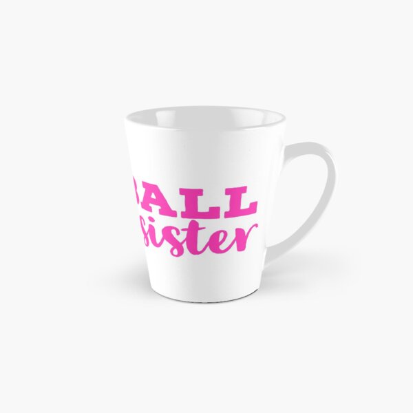 Softball Sister Pink Typography Tall Mug