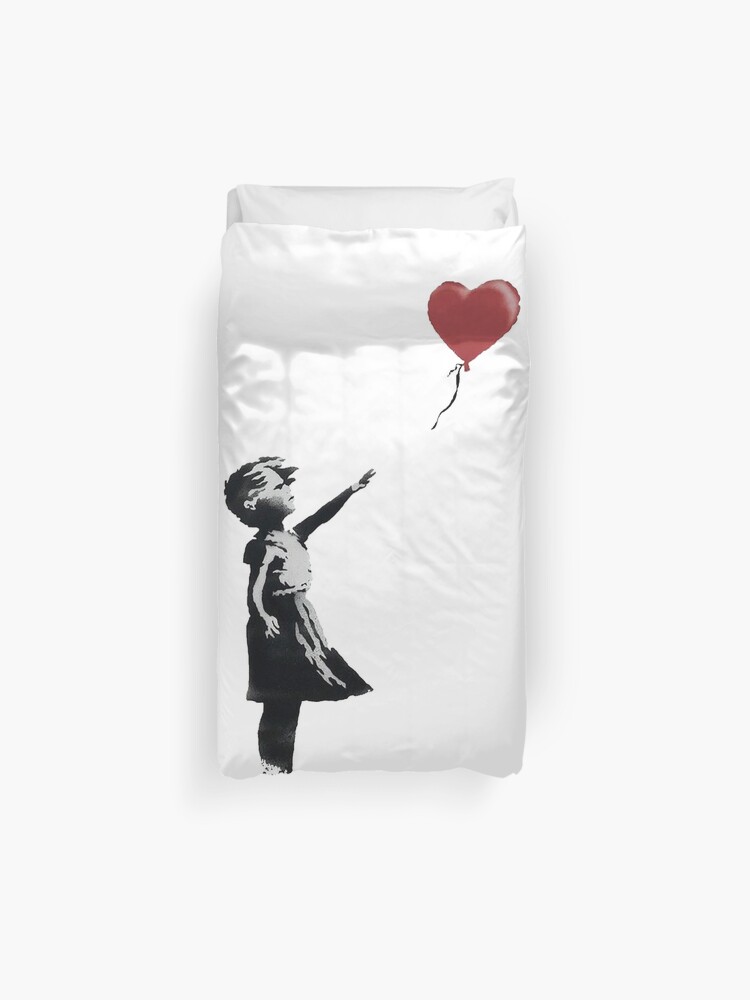 Girl With Balloon Banksy Duvet Cover By Imperialdesignz Redbubble
