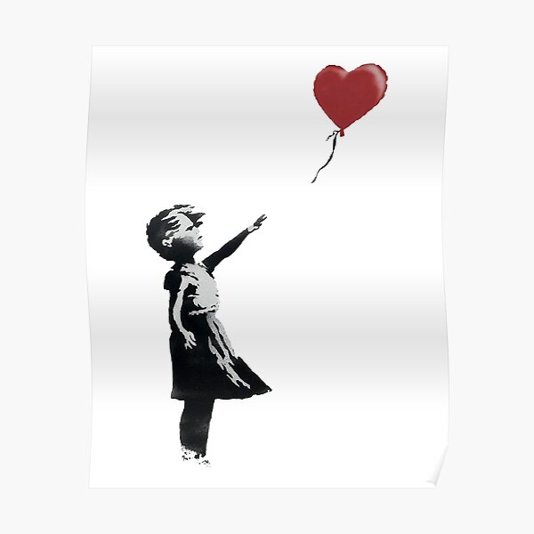 Girl With Balloon (Banksy) Poster
