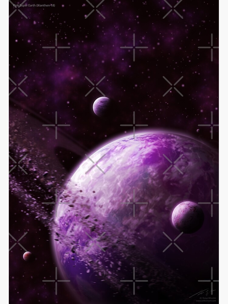 Pink Super Earth (Xianthen-18) by Cellesria