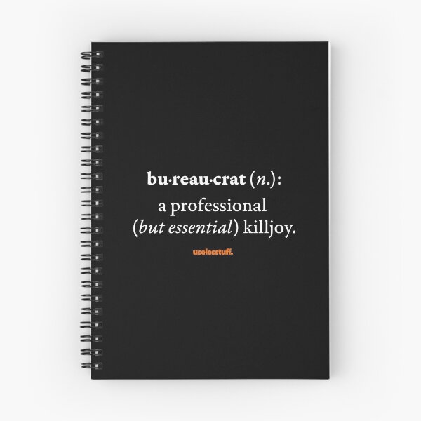 Item preview, 16653-01-BDK - Diccionario Uselesstuff® - Burócrata - Profesional (Blanco) designed and sold by Uselesstuff.