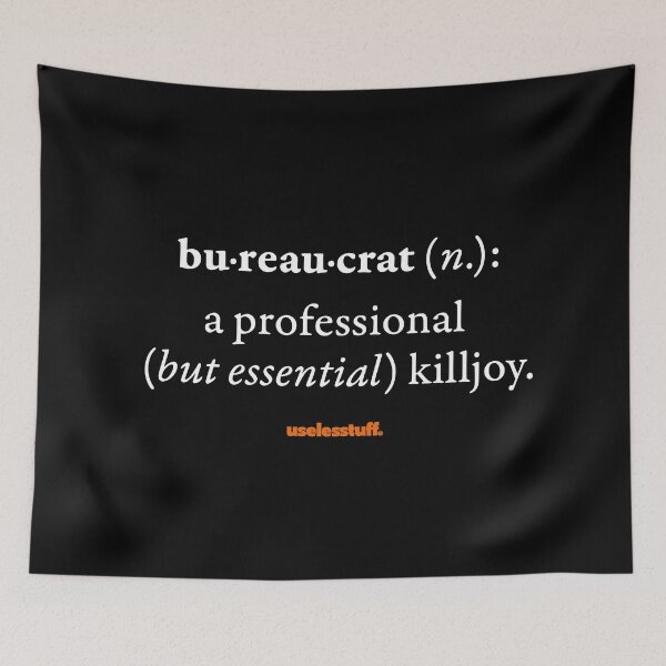 Item preview, 16653-01-BDK - Diccionario Uselesstuff® - Burócrata - Profesional (Blanco) designed and sold by Uselesstuff.