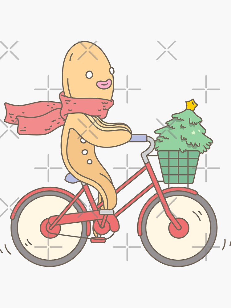 Biking Gingerbread Man by Miri-Noristudio