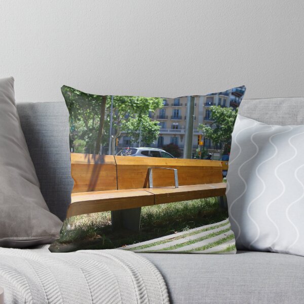 Item preview, Banco de madera vacío en la ciudad designed and sold by mrivserg.