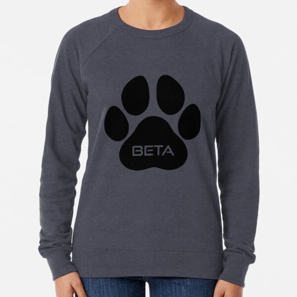 Beta Paw Print Lightweight Sweatshirt