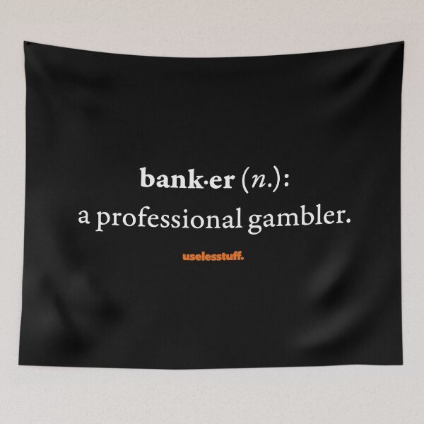 Item preview, 16654-01-BDK – Uselesstuff® Dictionary – Banker – Professional (White) designed and sold by Uselesstuff.