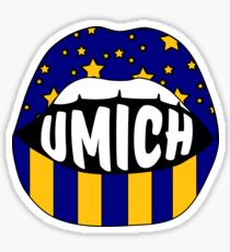 Umich Lips Sticker