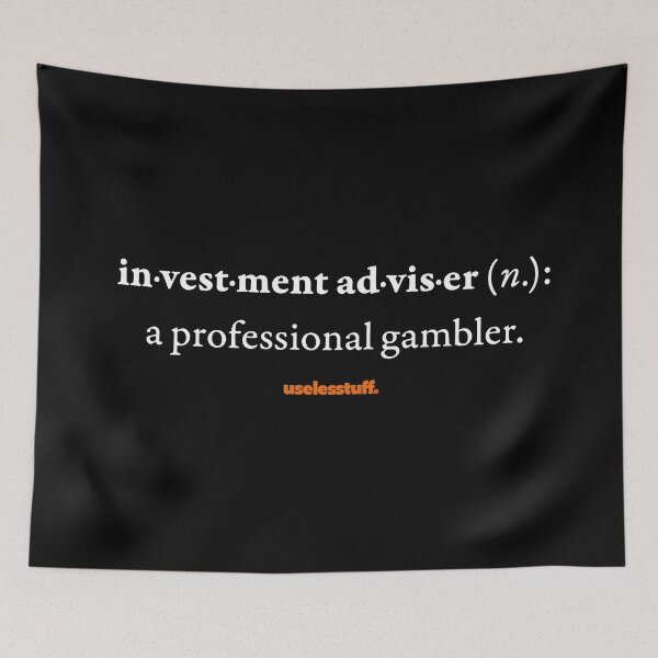 Item preview, 16655-01-BDK – Uselesstuff® Dictionary – Investment Adviser – Professional (White) designed and sold by Uselesstuff.