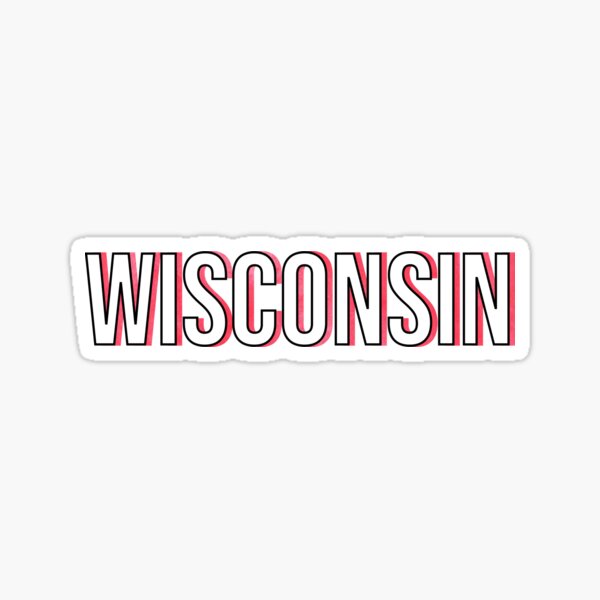 Vista previa del artículo con la obra «Letras de bloques de Wisconsin», diseñado y vendido por rachelbuechel.