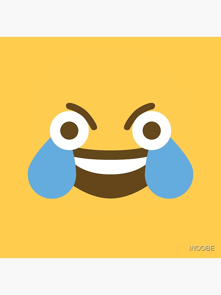 "Open Eyed Laughing Crying Emoji" Throw Pillow by INOOBE | Redbubble