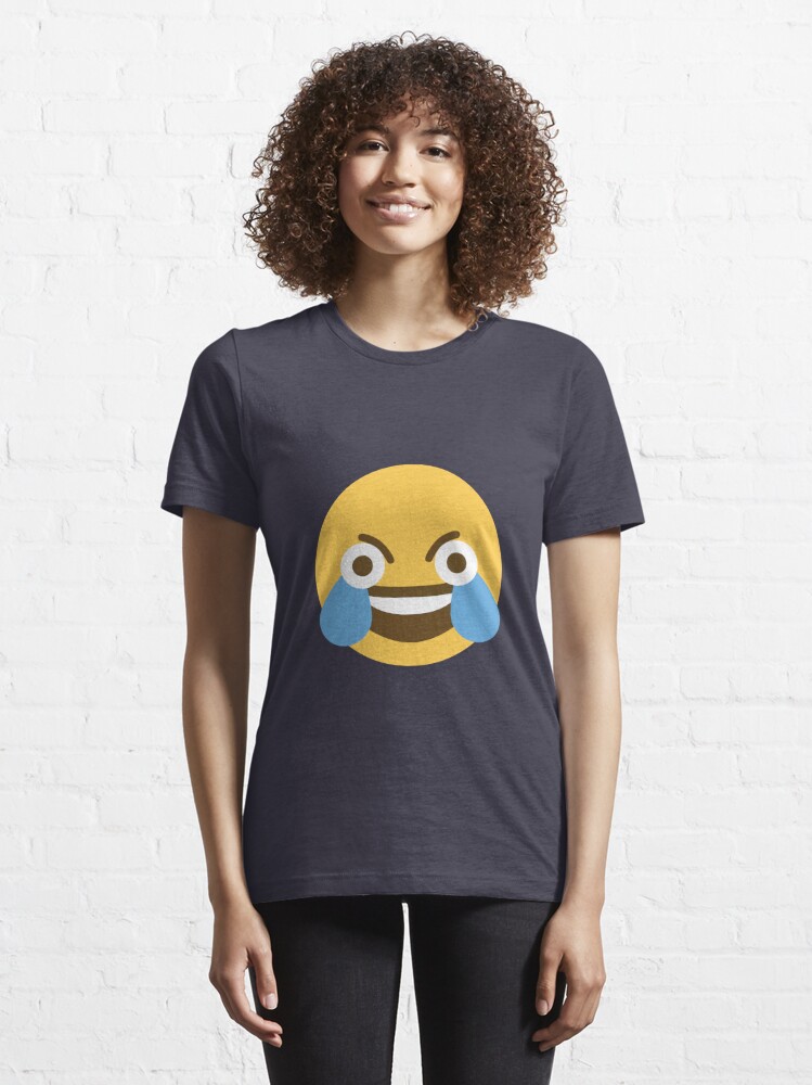 Open Eyed Laughing Crying Emoji T Shirt For Sale By Inoobe Redbubble Meme T Shirts 