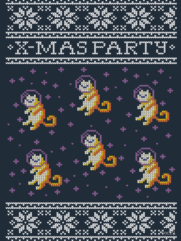 Celebrating Christmas with space cats de roc21