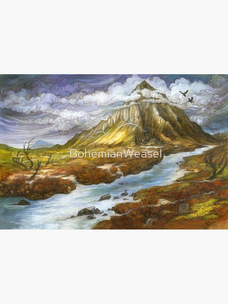 Lonely Mountain (borderless) by BohemianWeasel