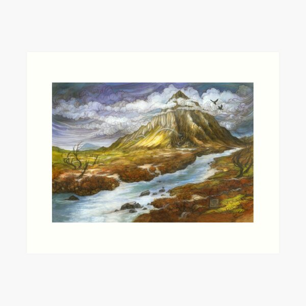 Item preview, Lonely Mountain (borderless) designed and sold by BohemianWeasel.