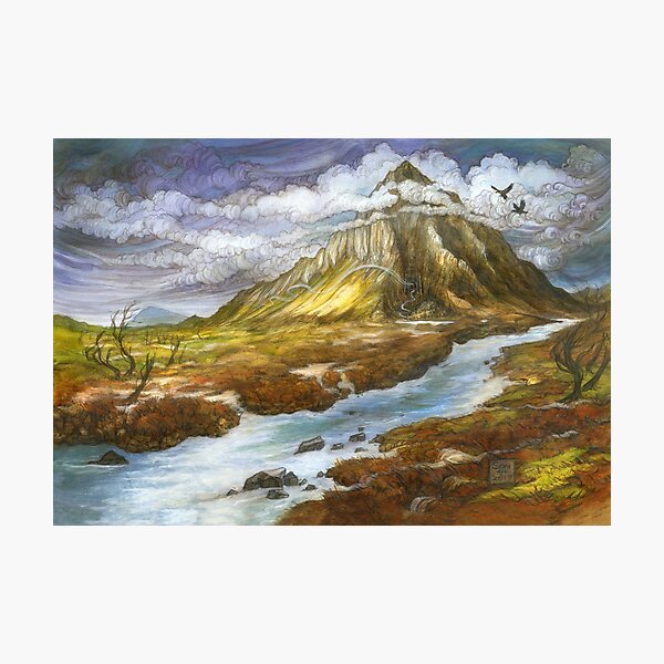 Item preview, Lonely Mountain (borderless) designed and sold by BohemianWeasel.