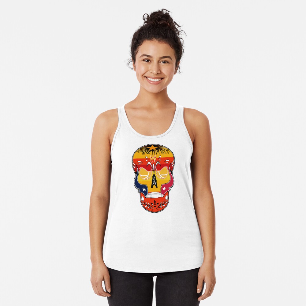 Houston Astros Sugar Skull Dia De Los Muertos Shirt,tank top, v