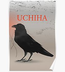 Black crow Uchiha Uchija Design Poster