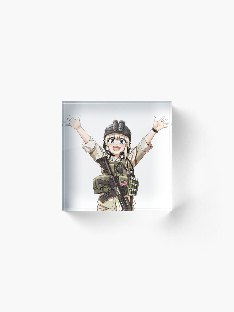 "Anime, Operator-Chan" Acrylic Block for Sale by spacerocket | Redbubble