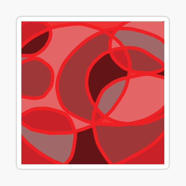 Red Circles Sticker