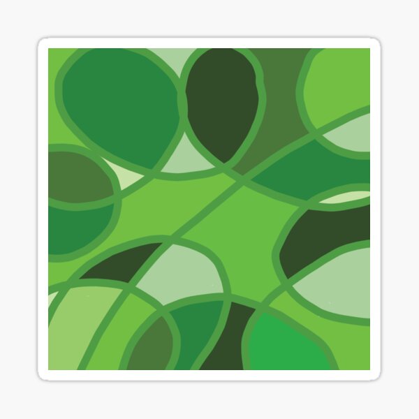 Green Circles Sticker