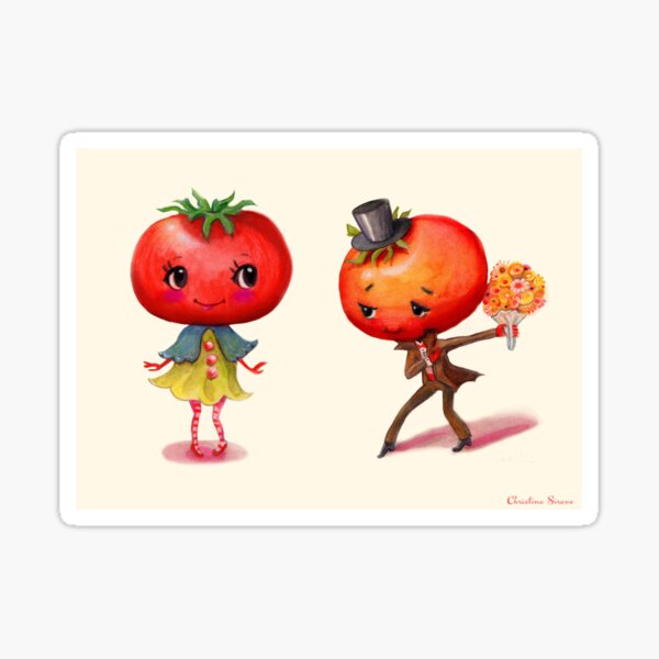 Tomatoes in Love 2010 Sticker