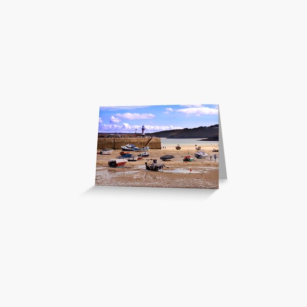 St Ives Harbour Greeting Card