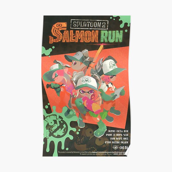 Splatoon 2 piste de saumon Poster