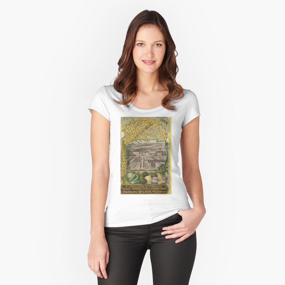 1888 Seed Catalog Fitted Scoop T-Shirt
