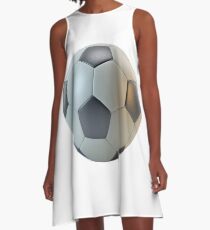 Football - 3D Soccer Ball A-Line Dress