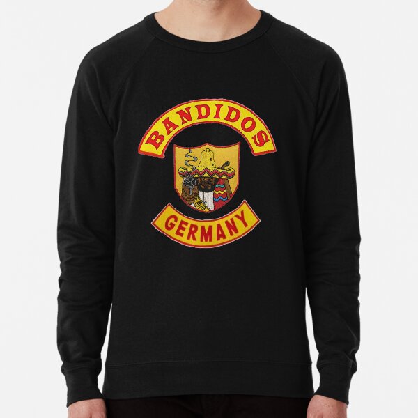 Bandidos GERMANY top and bottom Rocker with Full Front of Jacket Patch - Face masks etc Lightweight Sweatshirt