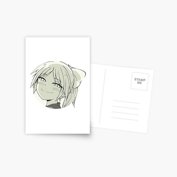 Anime From Victory Smile to Defeat Blank Eyes Meme | Greeting Card