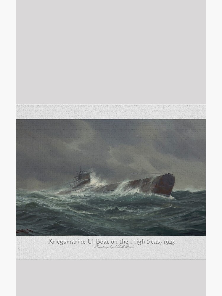 Kriegsmarine U-boat on the high seas, 1943 by edsimoneit