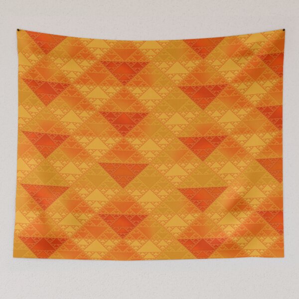 Item preview, sierpinski triangles - amber designed and sold by BrownWoodRobot.