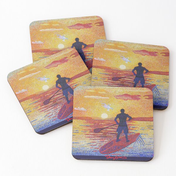 Item preview, Stand up & Paddle boarder sunset  designed and sold by Toby Evans.