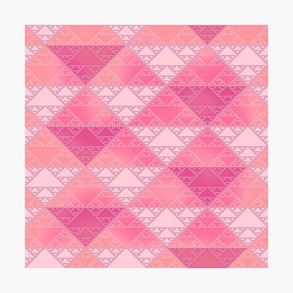 Item preview, sierpinski triangles - rose designed and sold by BrownWoodRobot.