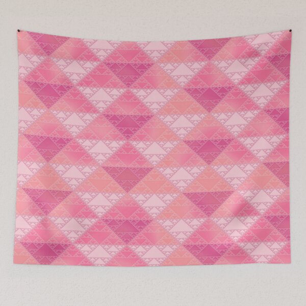 Item preview, sierpinski triangles - rose designed and sold by BrownWoodRobot.