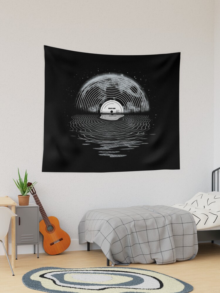 Thumbnail 1 of 3, Tapestry, Moon Song designed and sold by Jorge Lopez.