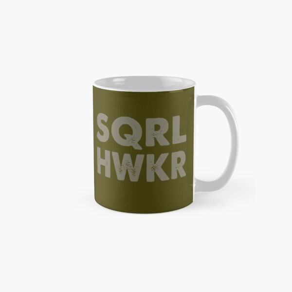 Family Falconry Supplies Apparel nad Gifts - Squirrel hawking T-shirt for Falconers. Classic Mug