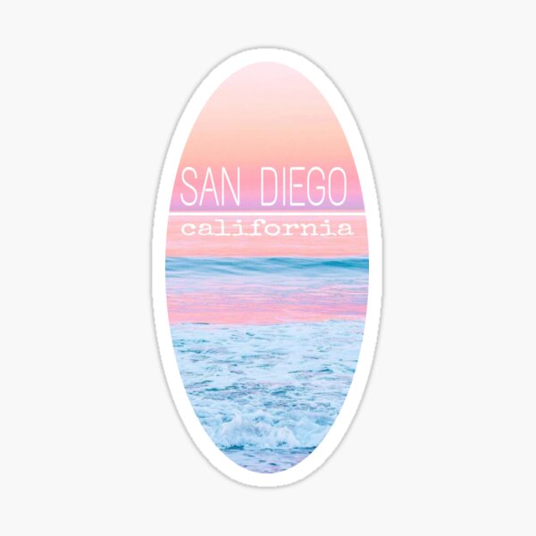 San Diego sunset Sticker