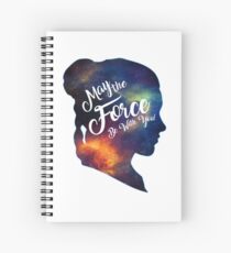 May the Force be With You - Carrie Fisher -Princess Leia Tribute Shirt Spiral Notebook