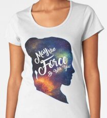 May the Force be With You - Carrie Fisher -Princess Leia Tribute Shirt Women's Premium T-Shirt