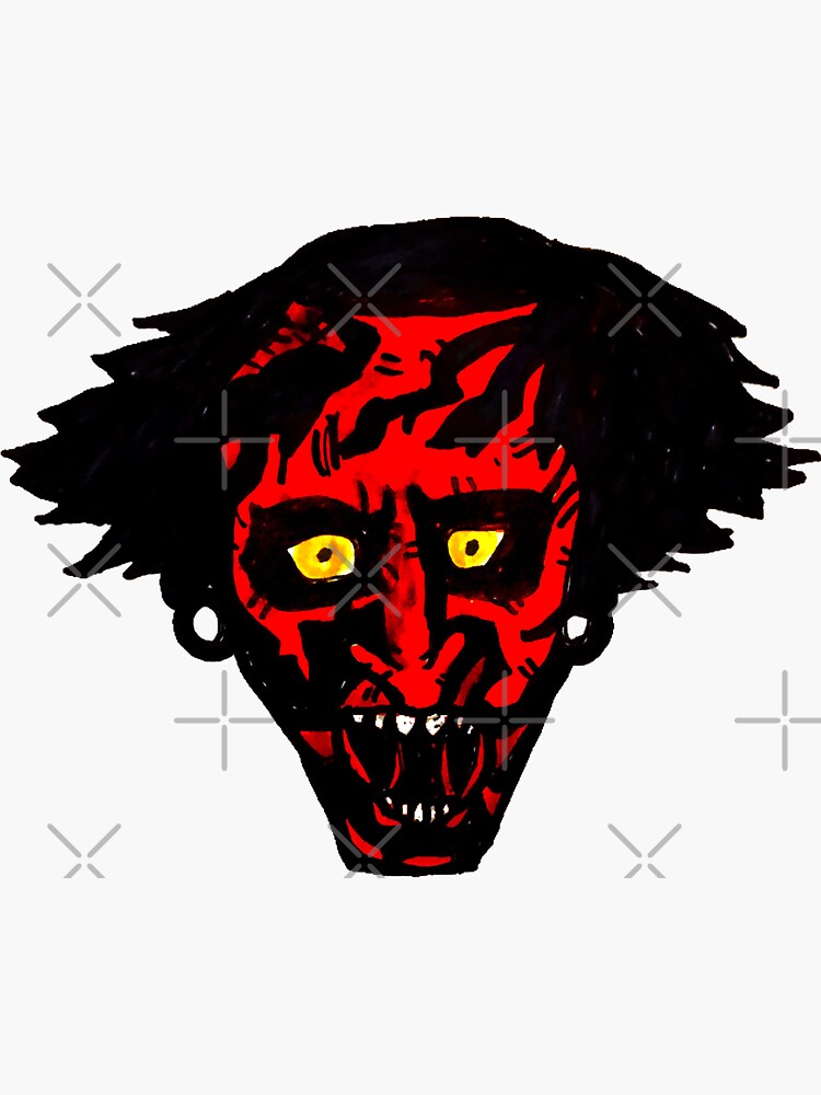 "Insidious , lipstick face demon" Sticker for Sale by MattisMatt83