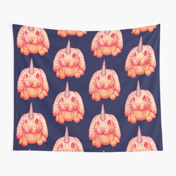 Pink Unicorn Bunny image created by Stephanie Ann Garcia Tapestry