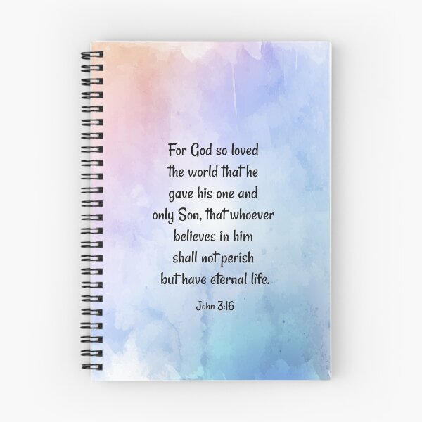 Item preview, For God so loved the world that he gave his one and only Son. Bible Verse designed and sold by Logic72.