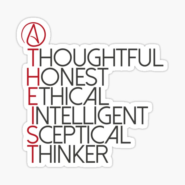 Item preview, Athiest designed and sold by design-jobber.